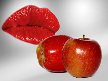apples for red lips