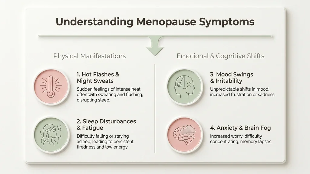 Woman experiencing common menopause symptoms like hot flashes