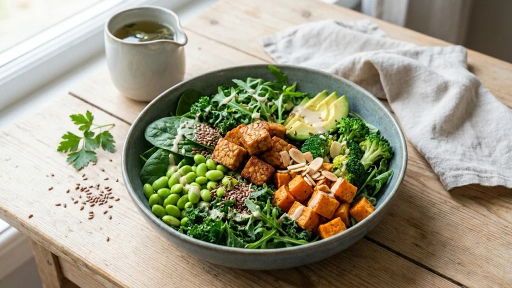 Phytoestrogen rich vegan diet for natural menopause treatment